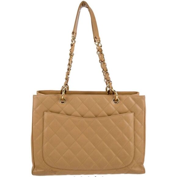Chanel Grand Shopping Tote Caviar Beige - Picture 3 of 16